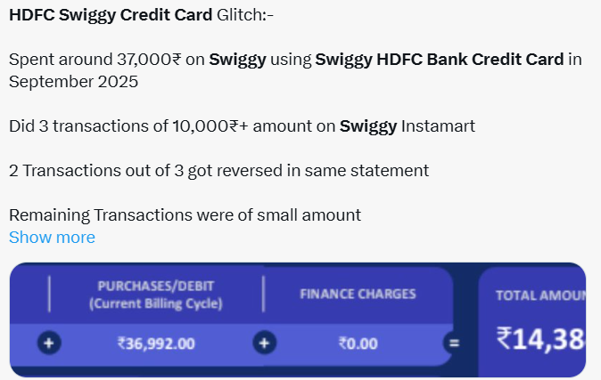 HDFC Bank Swiggy Credit Card
