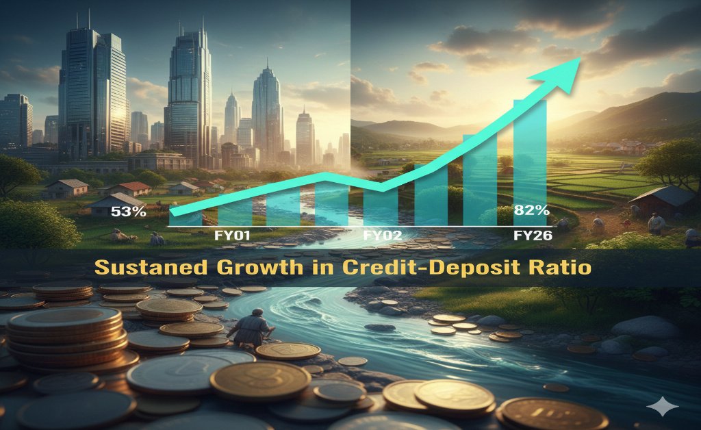 Sustained Growth in Credit-Deposit Ratio
